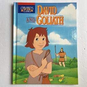 Vintage 1993 David and Goliath Childrens Bible Classics Hardcover Story Book